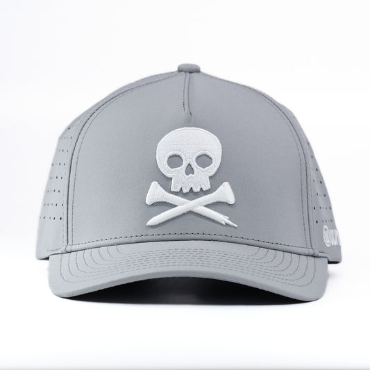 Skull and Cross Tees Golf Hat - Grey