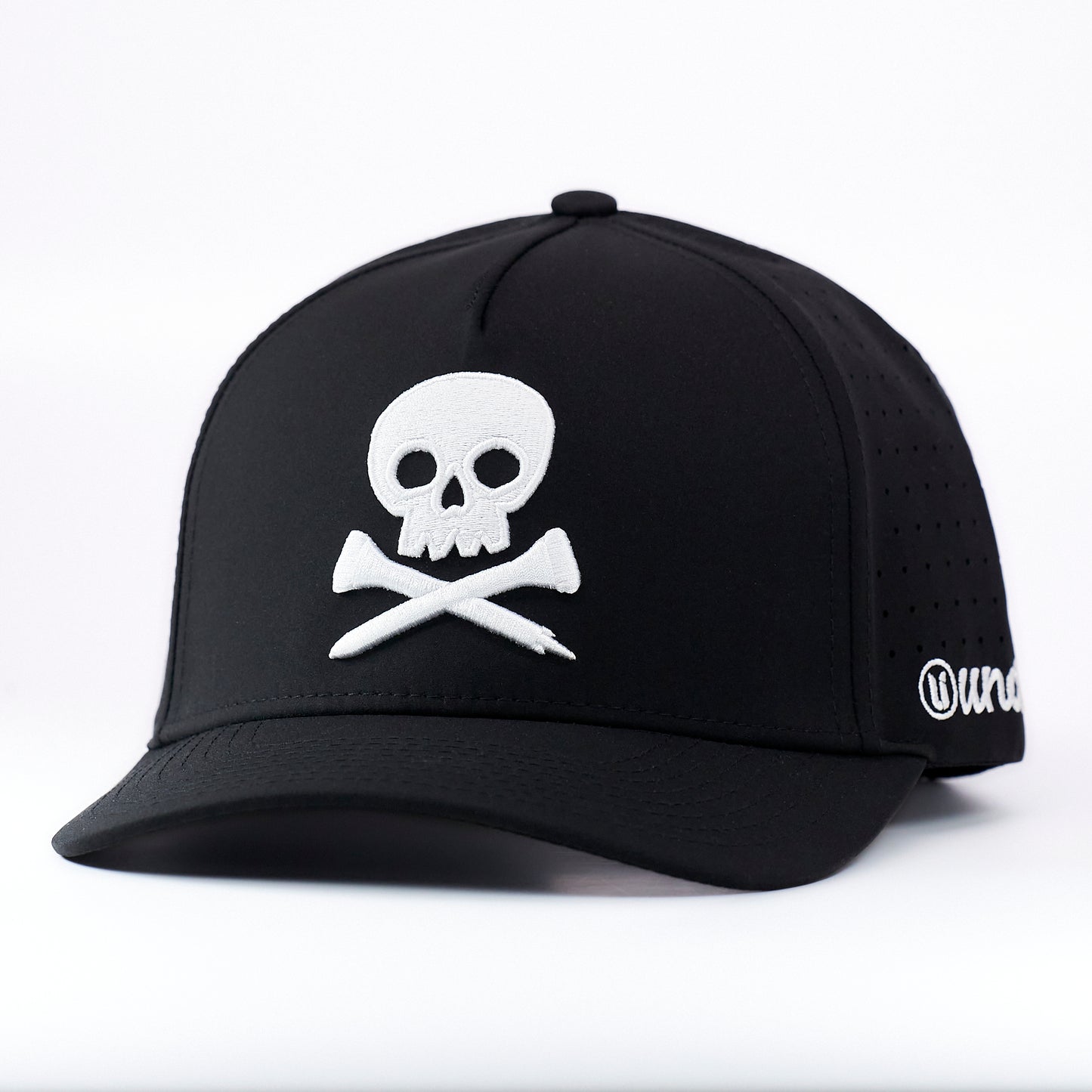 Skull and Cross Tees Golf Hat - Black