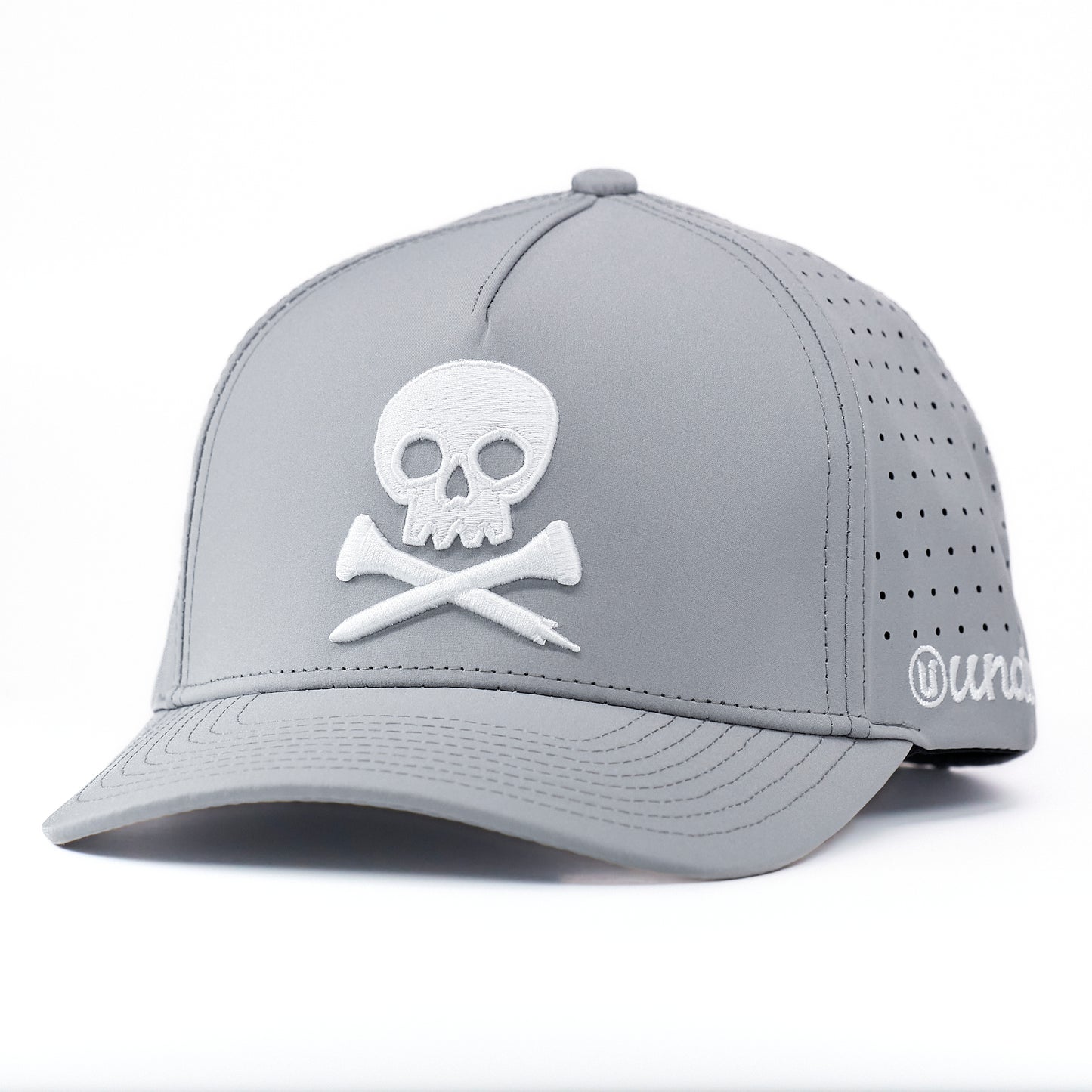 Skull and Cross Tees Golf Hat - Grey