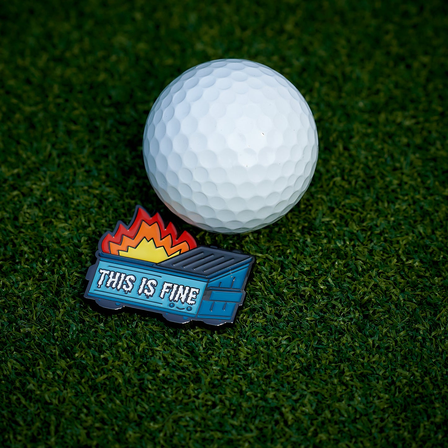 Dumpster Fire Ball Marker